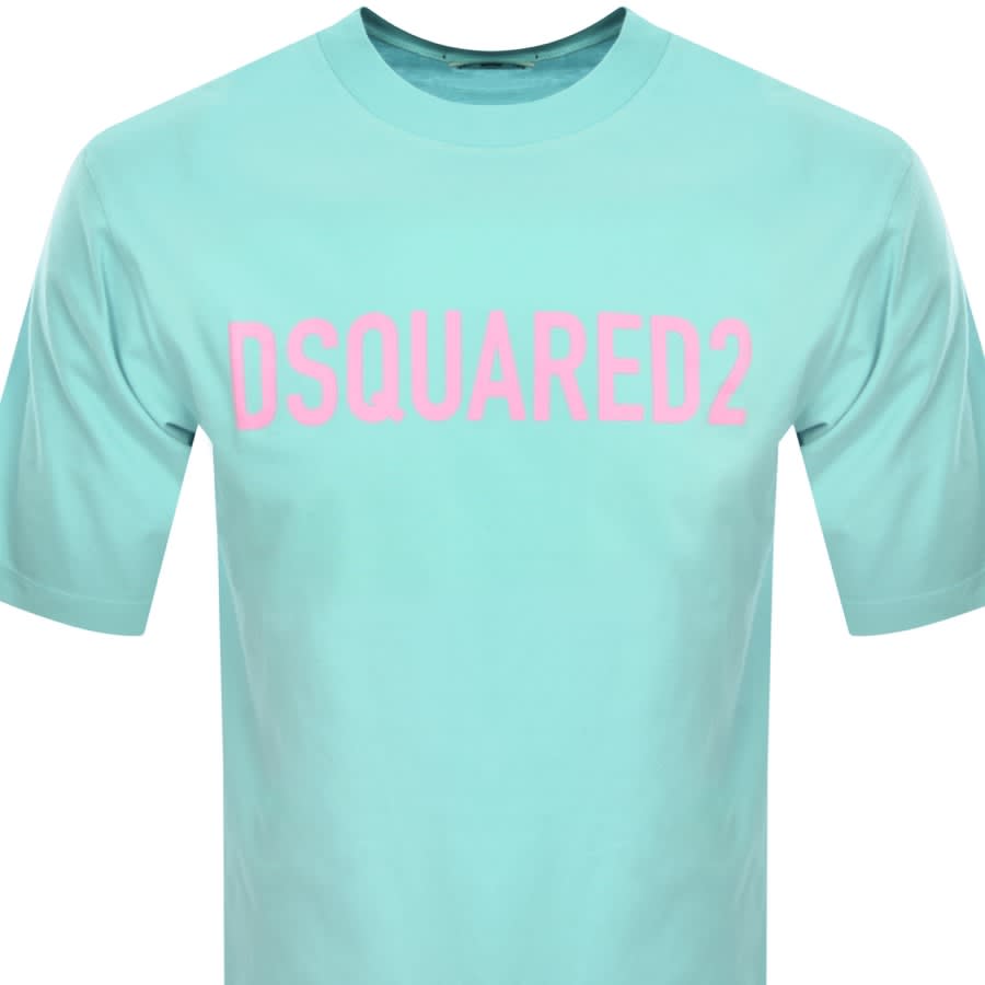 DSQUARED2 Loose Fit T Shirt Light Blue